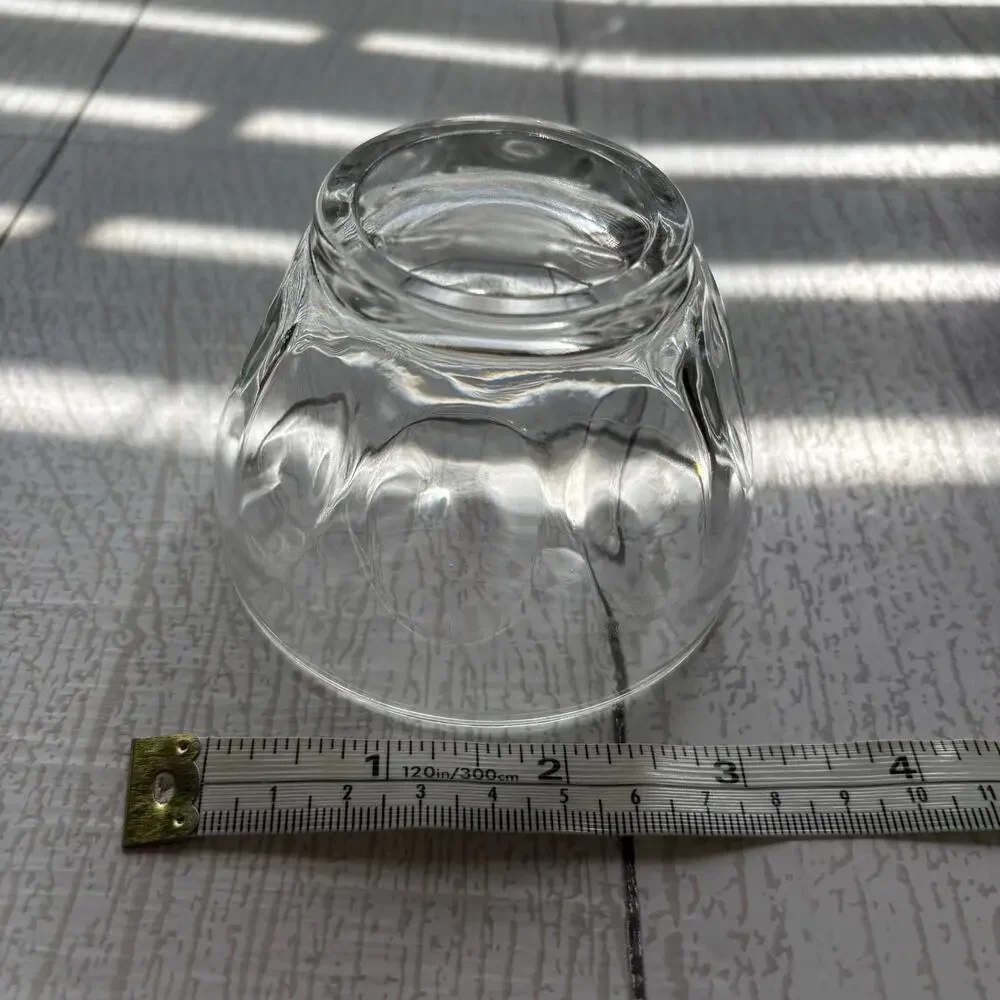 Vintage Thumbprint Glass Dessert Bowls Set of 2
